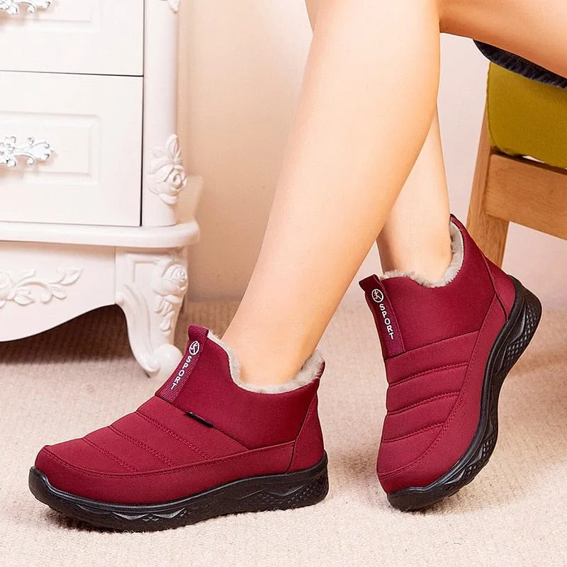 Winter Slip-on Fur Outdoor Snow Boots