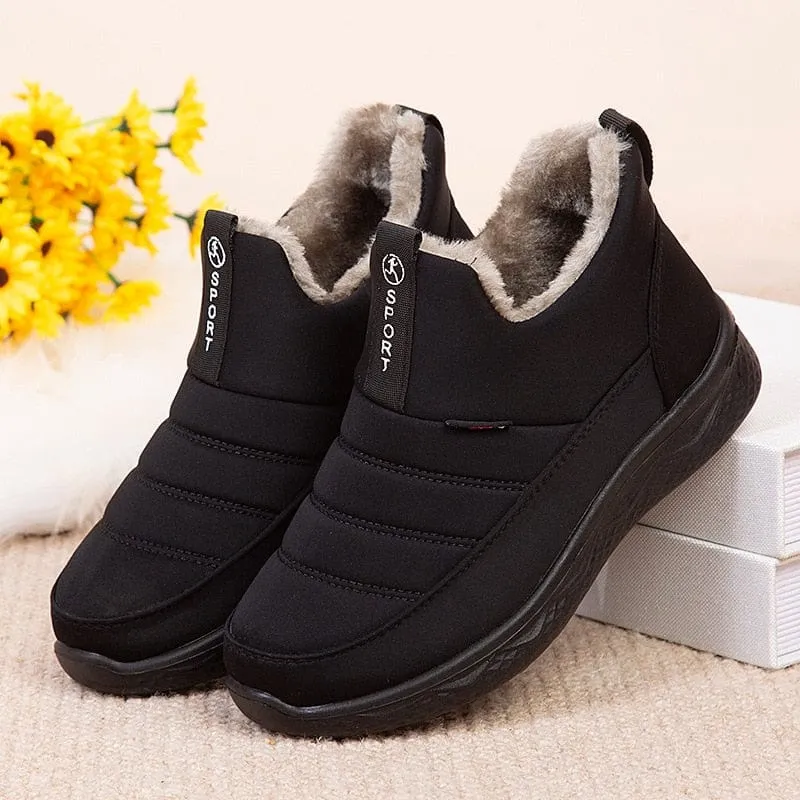 Winter Slip-on Fur Outdoor Snow Boots