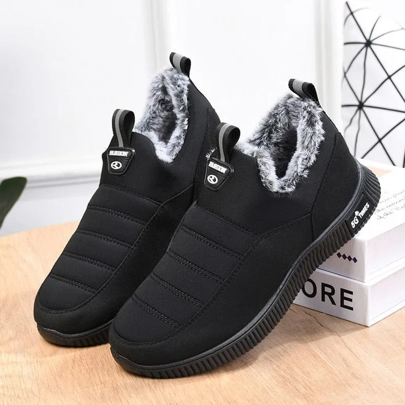 Winter Slip-on Fur Outdoor Snow Boots