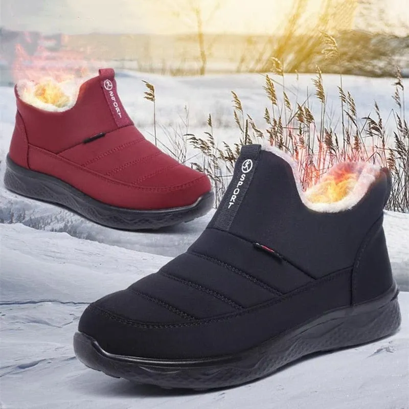 Winter Slip-on Fur Outdoor Snow Boots