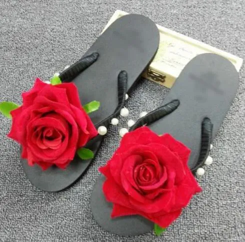 women summer outdoor slippers flower flip flops slides house home flipflops platform bow beach sandals flop designer shoes p178