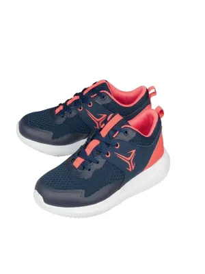 Women's Color Block Lace Up Running Shoes,Navy