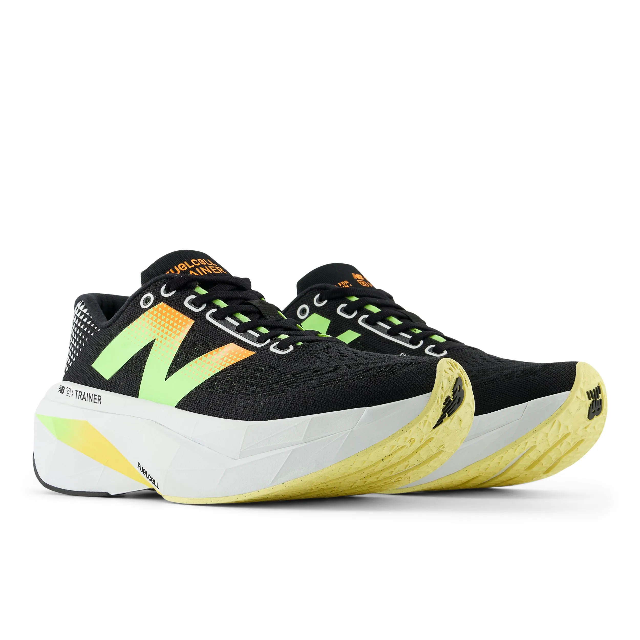 Women's FuelCell SuperComp Trainer v3 (LH - Black/Phantom/Bleached Lime Glo/White Peach)