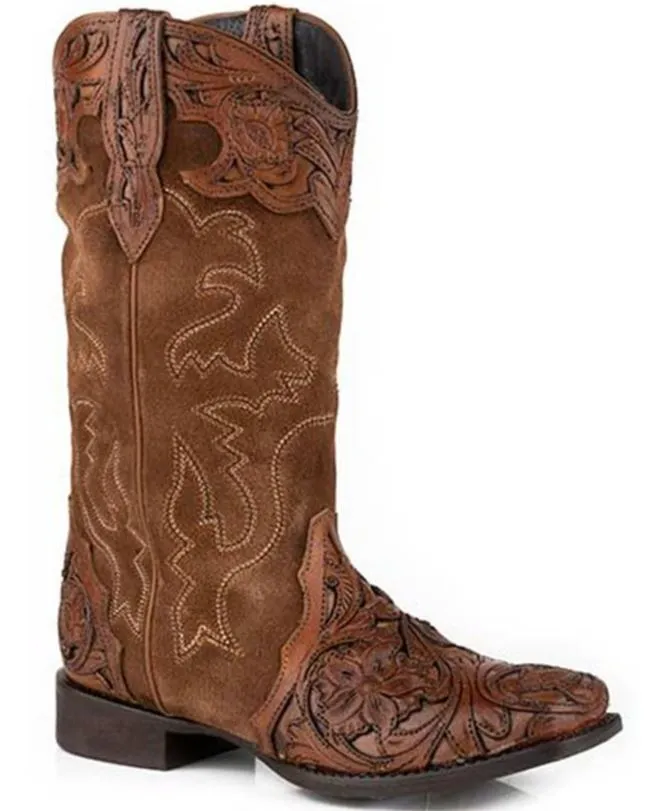 Women's Roper Clara Tooled Square Toe Boot