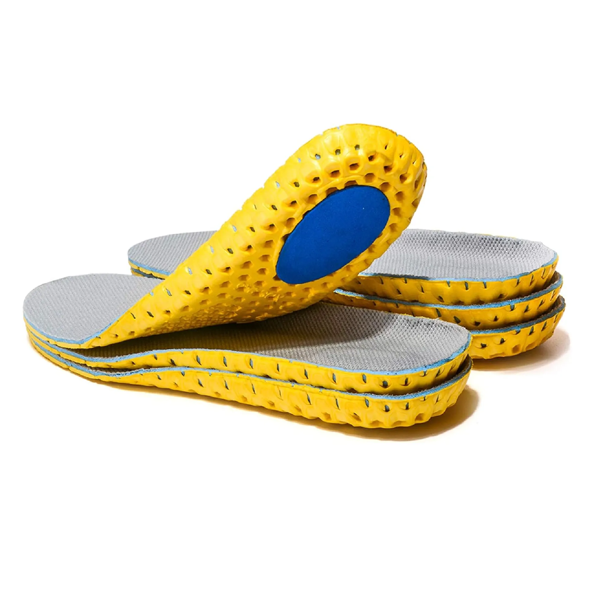 XINIFOOT|3 Pairs Elastic Shock Absorbing Shoe Insoles Breathable Honeycomb Sneaker Inserts Sports Shoe Insole Replacement Insoles for Women